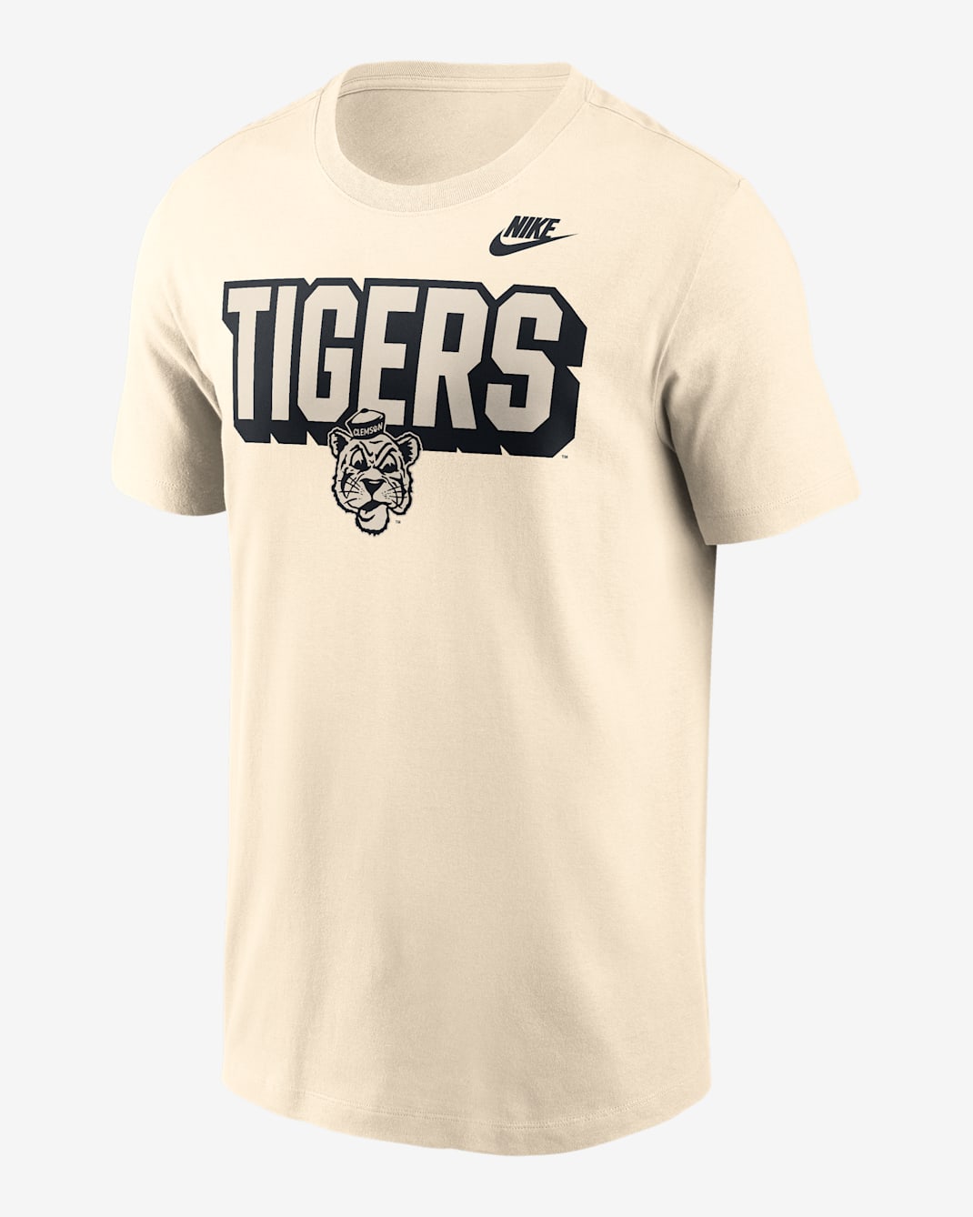 Clemson Team Bold Men's Nike College T-Shirt - Natural