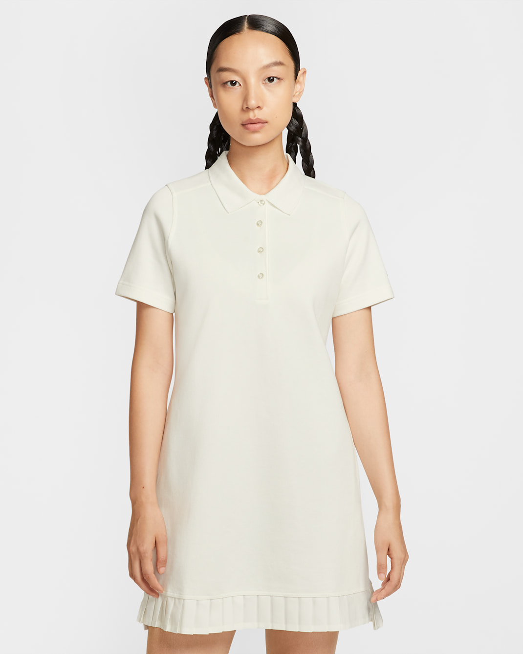 Nike Women's Golf Polo Dress - Sail/Black
