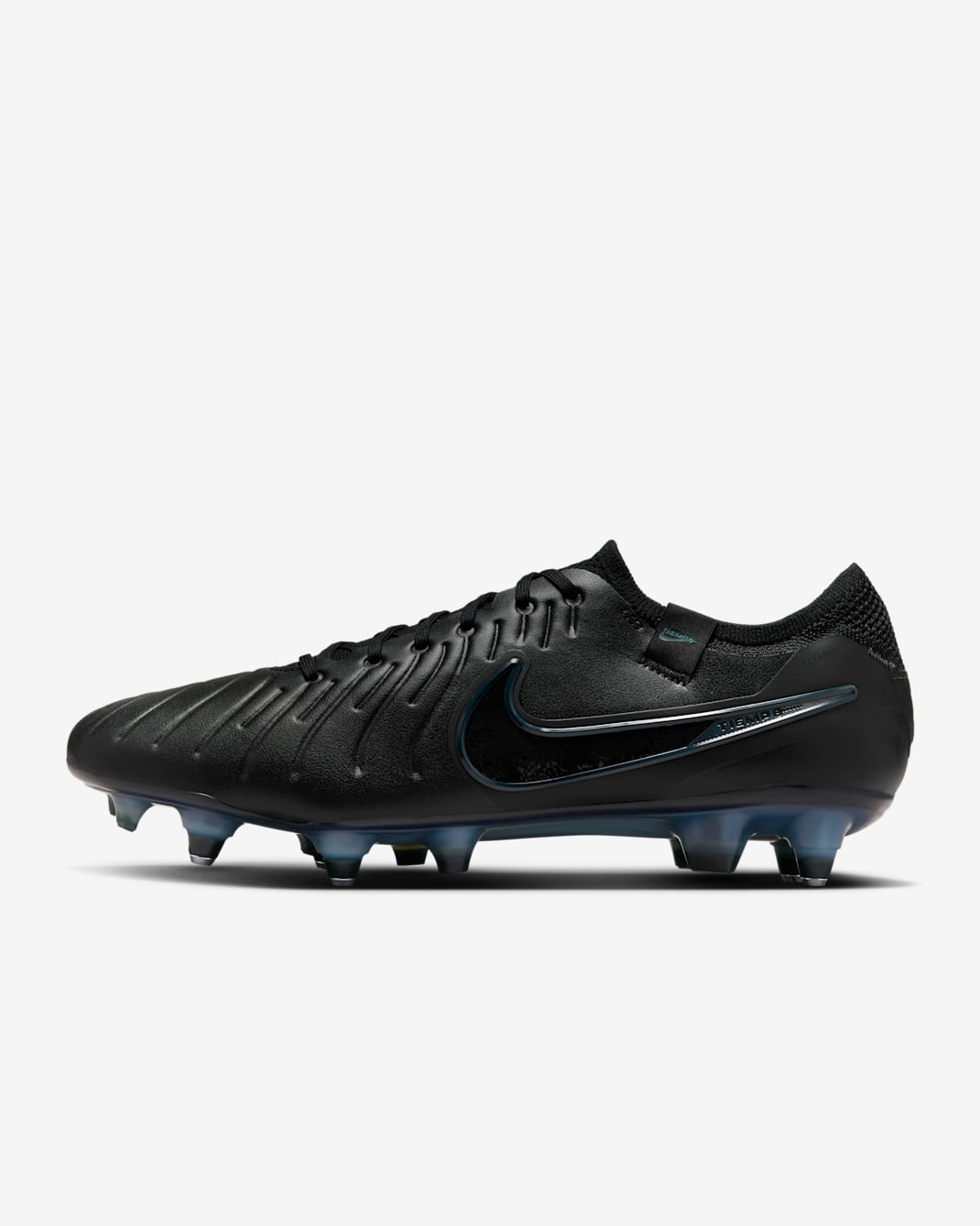 Fotbollssko för vått gräs Nike Tiempo Legend 10 Elite med lågt skaft - Svart/Deep Jungle/Svart