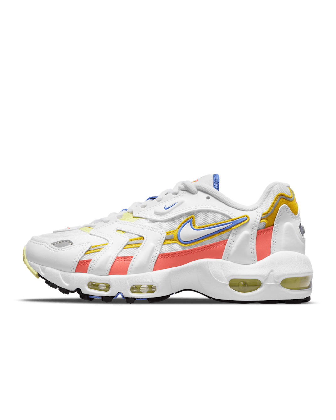 Nike Air Max 96 2 Women's Shoes - White/Magic Ember/Light Lemon Twist/White