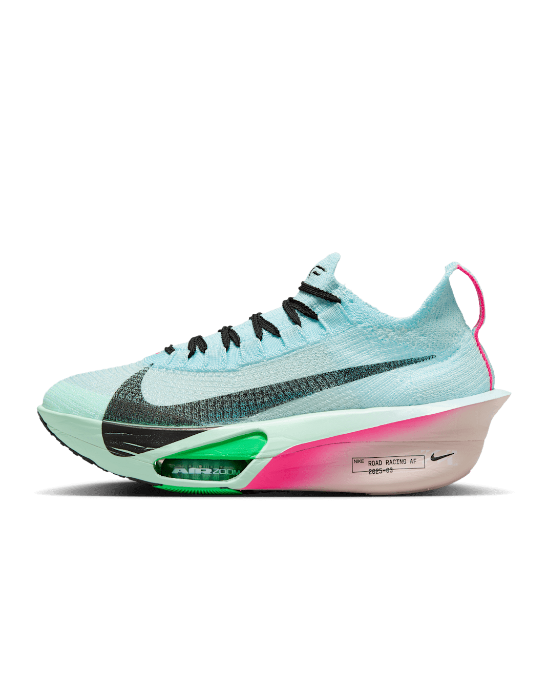 Nike Alphafly 3 Tenis de carrera en pavimento para mujer - Azul glacial/Espuma menta/Verde impacto/Negro