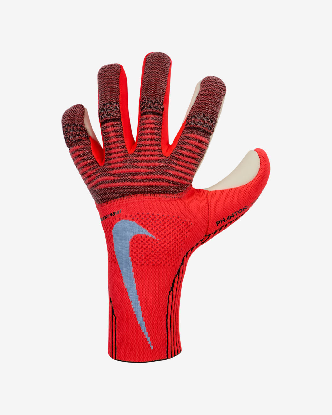 Nike Phantom Dynamic Fit-målmandshandsker til fodbold - Bright Crimson/Royal Tint
