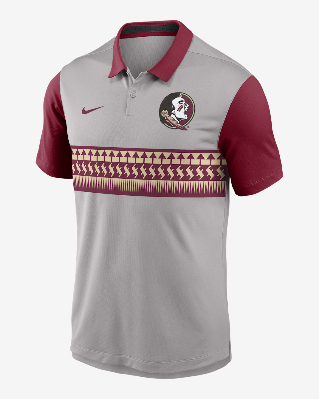 Florida State Vapor Men's Nike Dri-FIT College Polo - Grey