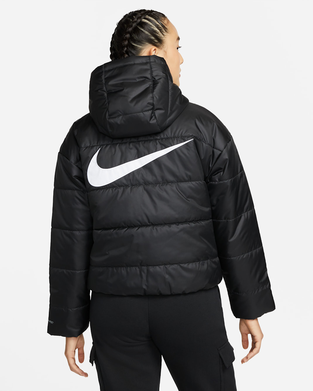 Nike Sportswear Therma-FIT Repel Women's Hooded Jacket - Black/Black/White