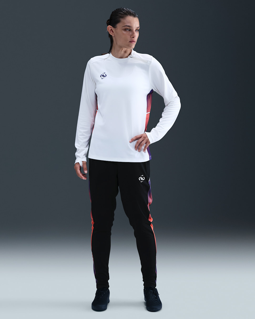 Nike United Academy Women's Dri-FIT Soccer Knit Pants - Black/Dark Concord/Sail