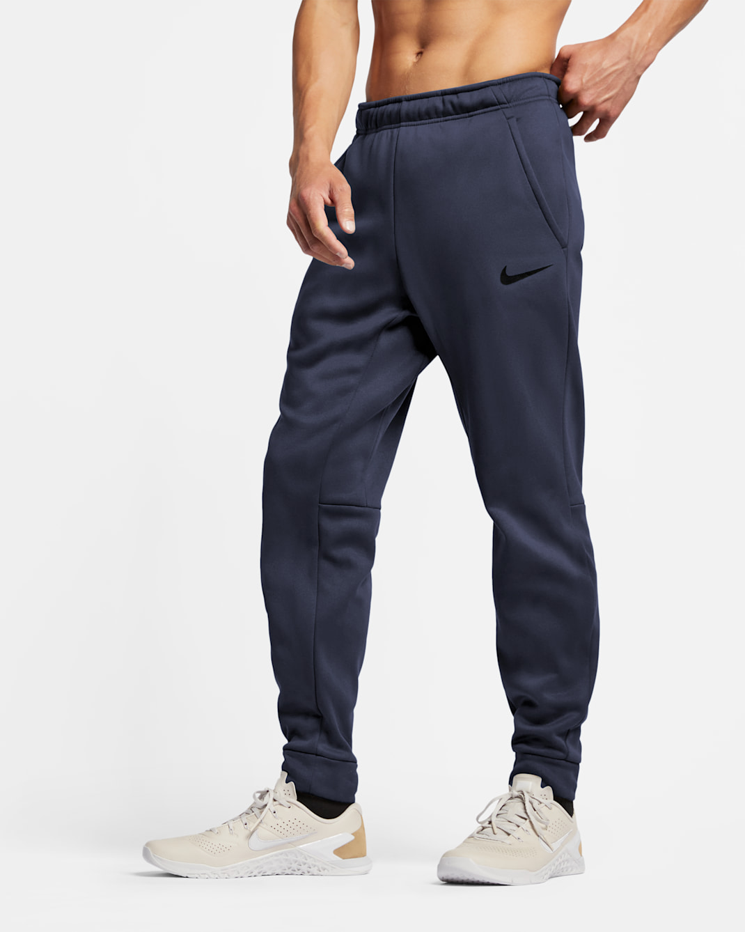 Nike Therma-FIT Men's Tapered Training Pants - Obsidian/Black