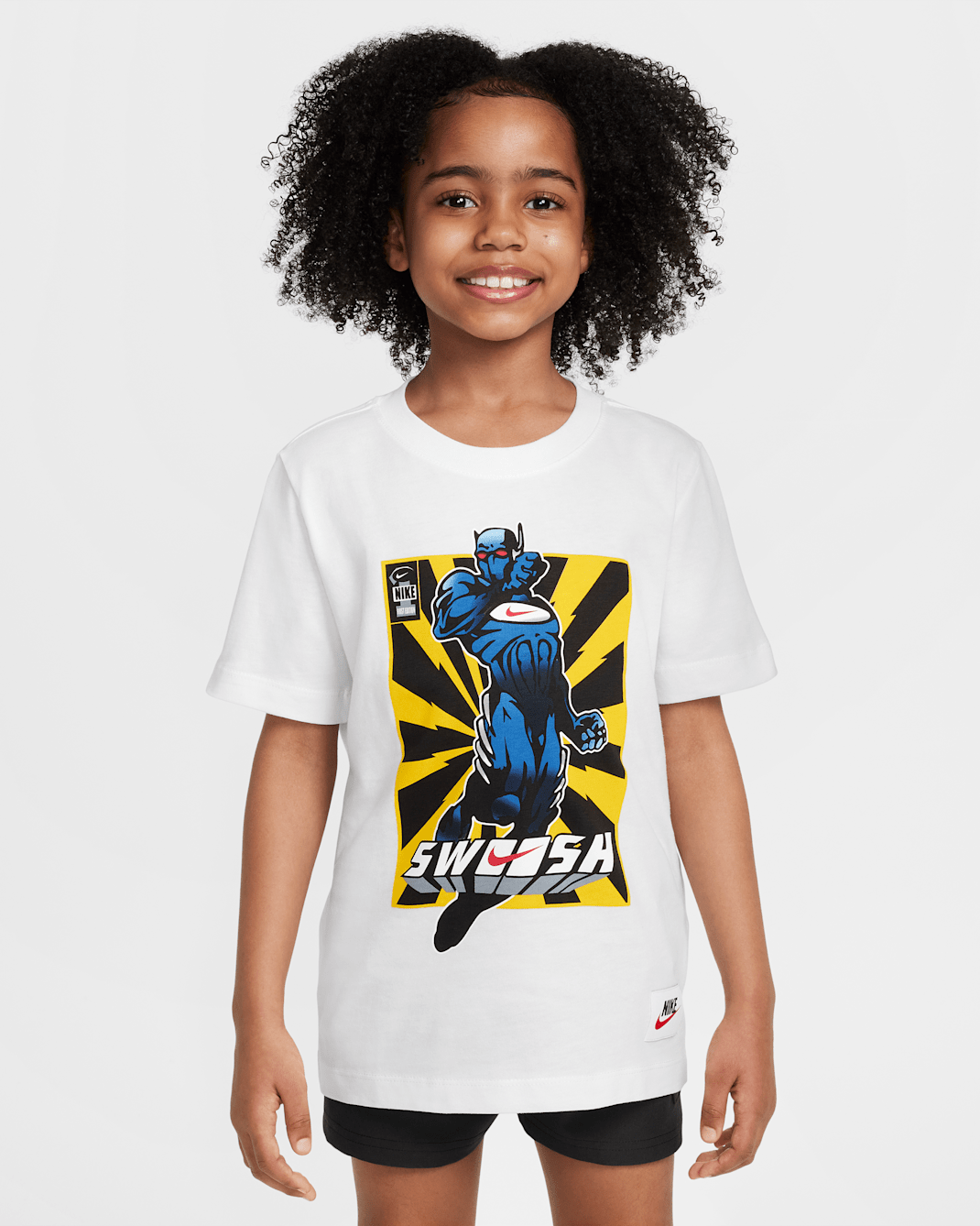 Playera para niños talla grande Nike Sportswear - Blanco
