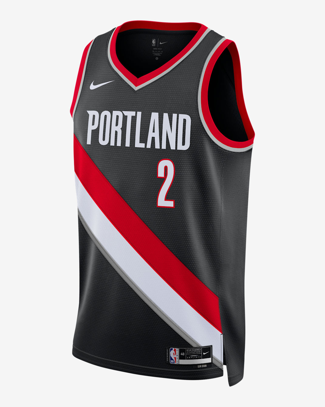 Portland Trail Blazers Icon Edition Men's Nike Dri-FIT NBA Swingman Jersey - Black
