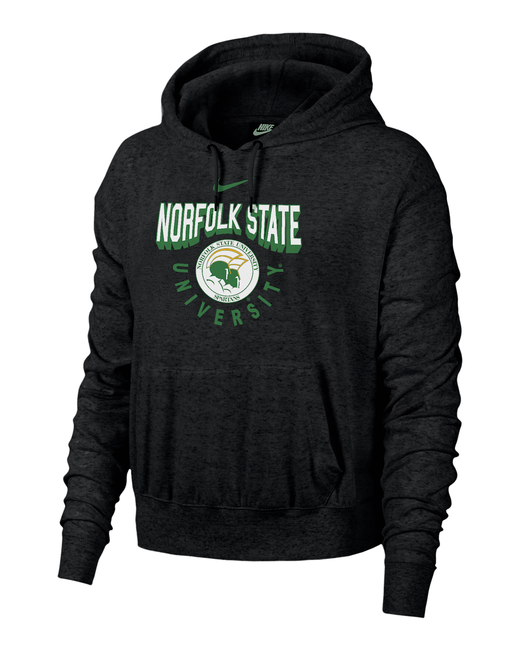 Norfolk State Gym Vintage Women's Nike College Hoodie - Black Heather