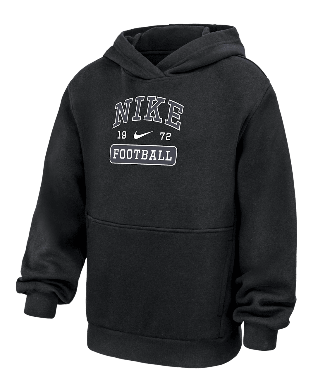 Nike Club Fleece Big Kids' Football Pullover Hoodie - Black