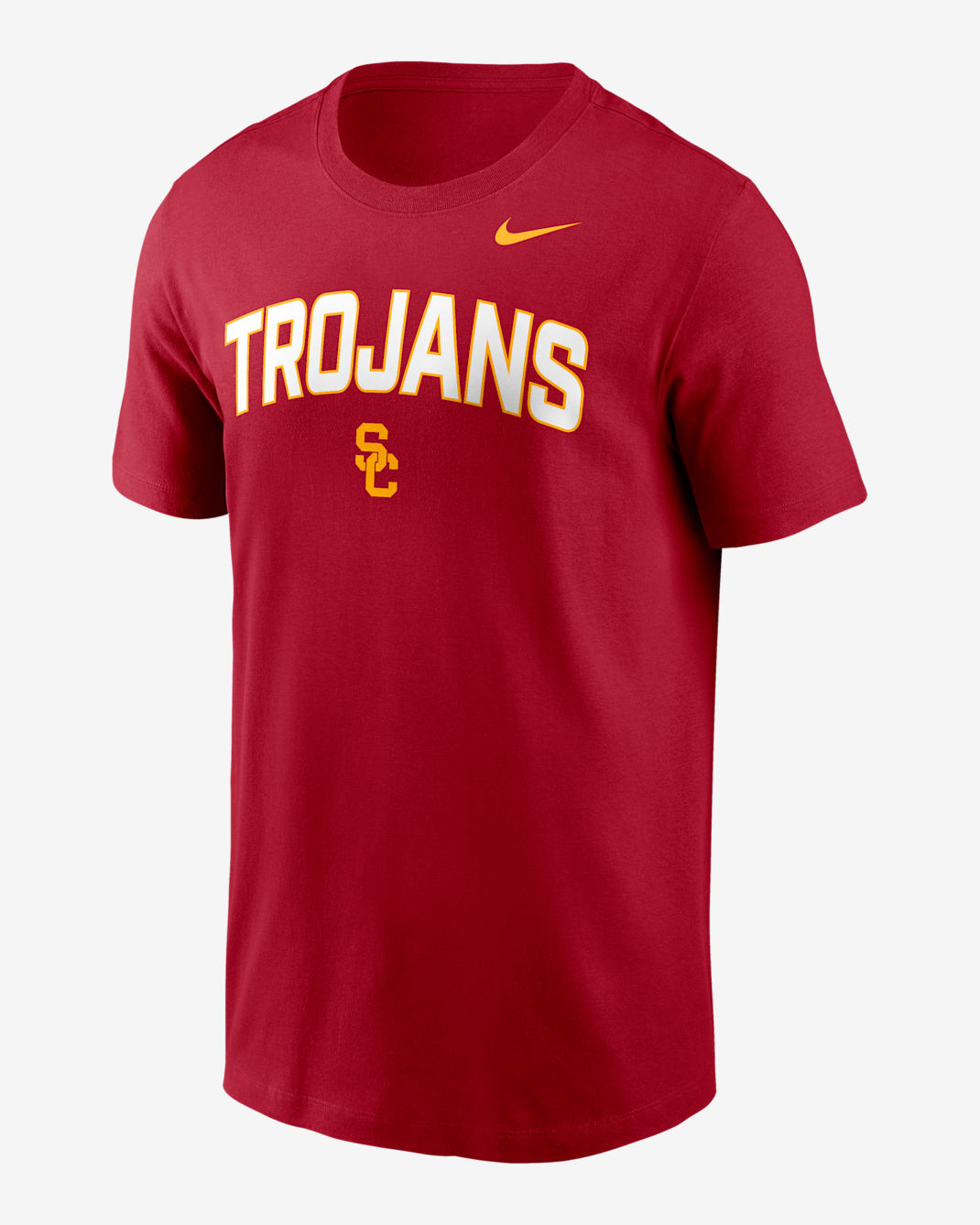 USC Primetime Arch Stack Men's Nike College T-Shirt - Team Crimson