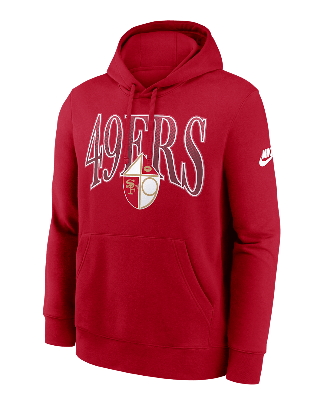 Sudadera con gorro sin cierre Nike de la NFL para hombre San Francisco 49ers Rewind Club - Rojo universitario