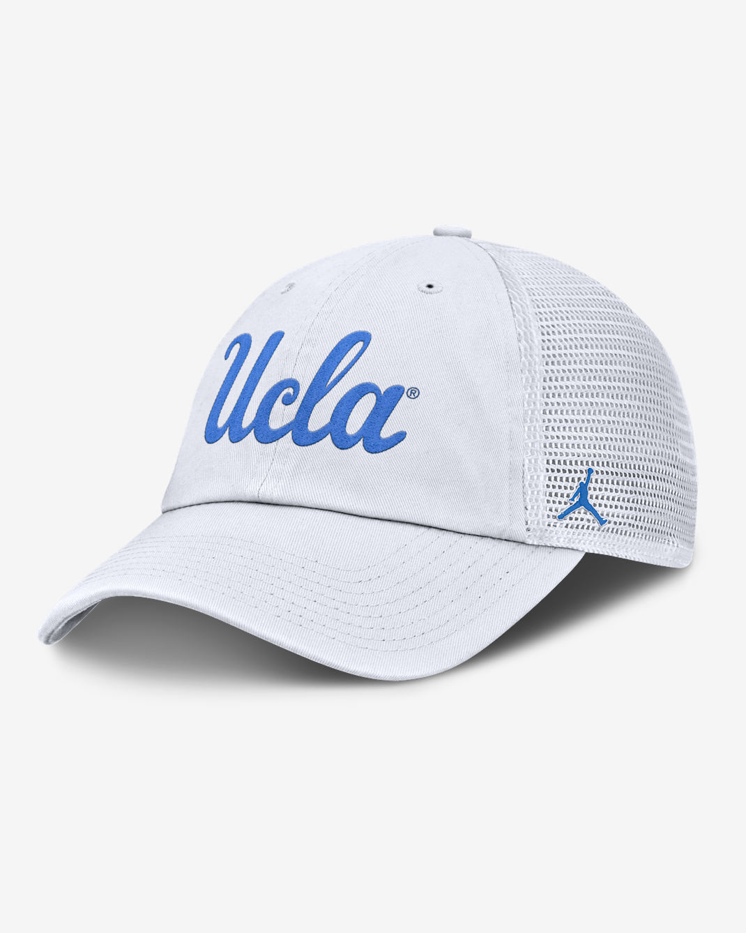 UCLA Primetime Campus Club Men's Jordan Brand College Trucker Adjustable Hat - White