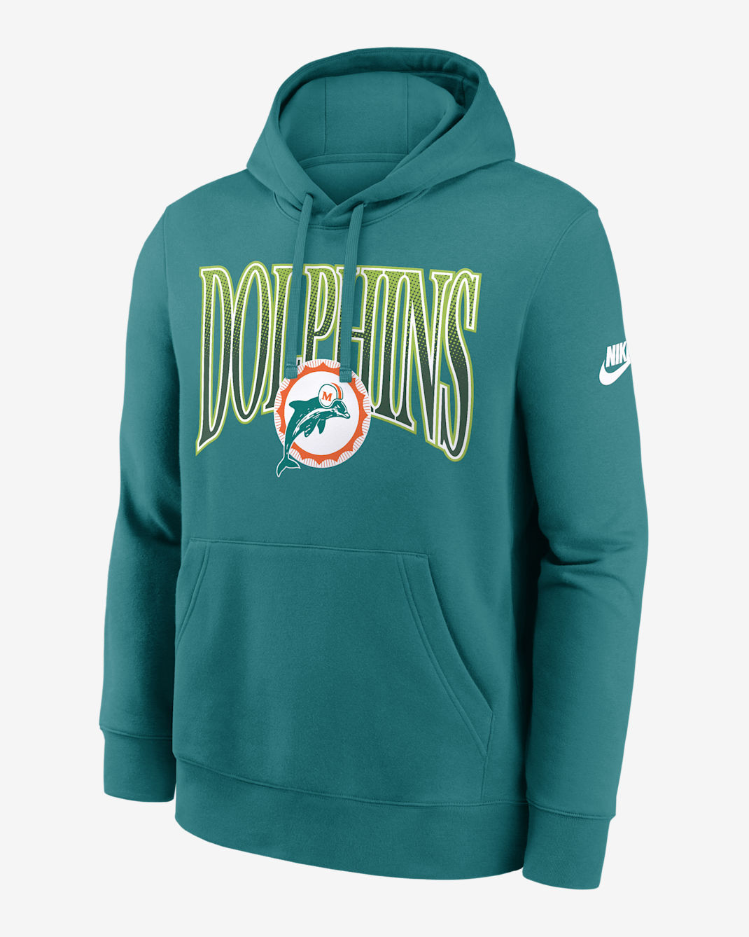 Sudadera con gorro sin cierre Nike de la NFL para hombre Miami Dolphins Rewind Club - Martes de carnaval