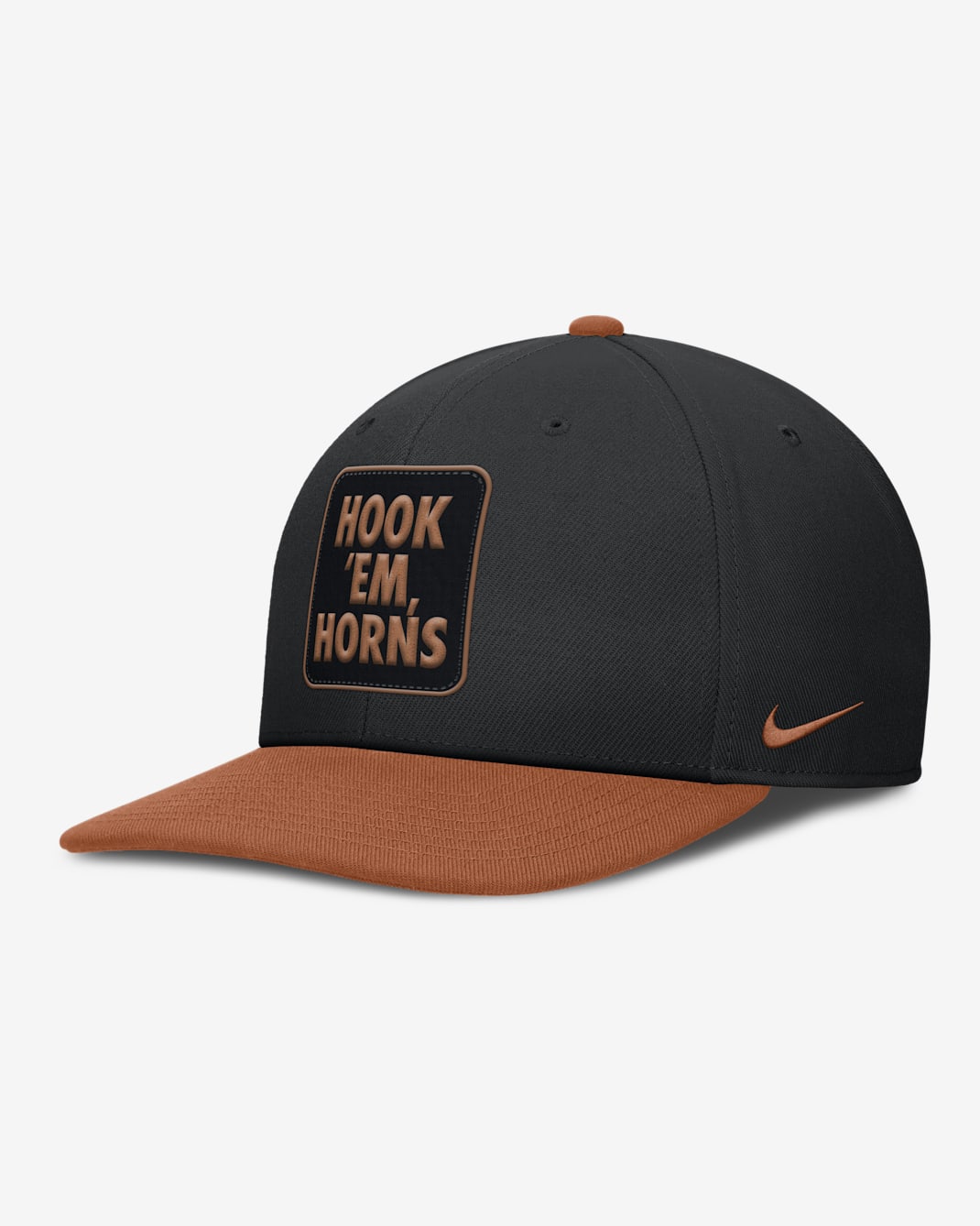 Gorra universitaria Nike Dri-FIT ajustable para hombre Texas Sideline Campus Local Pro - Negro