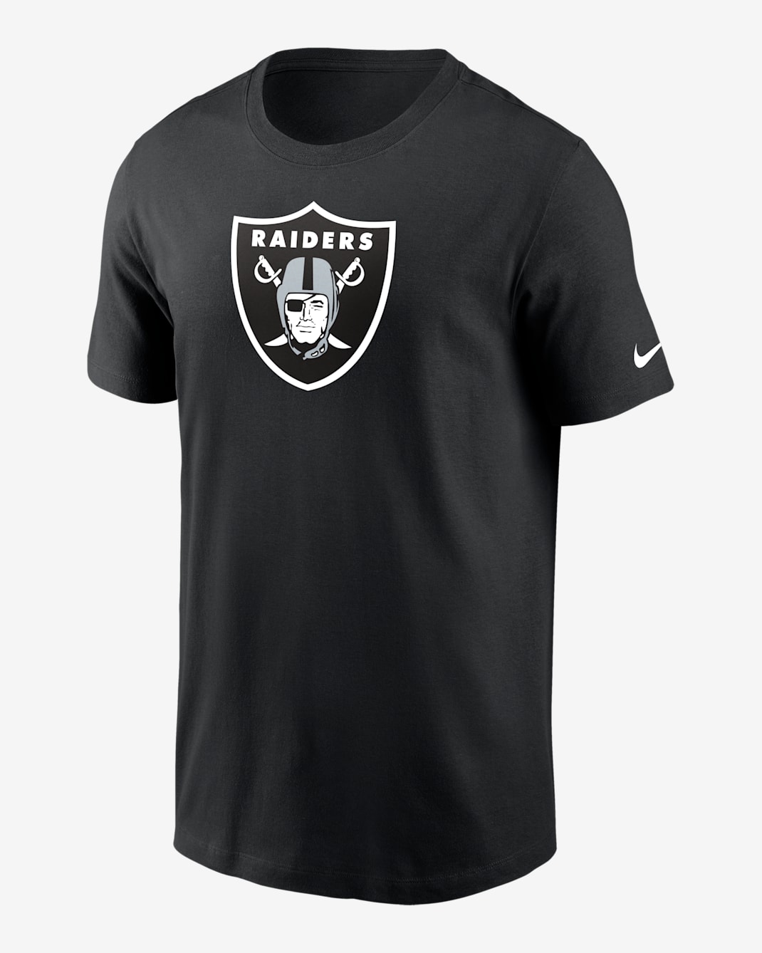 T-shirt Nike Logo Essential (NFL Las Vegas Raiders) för män - Svart