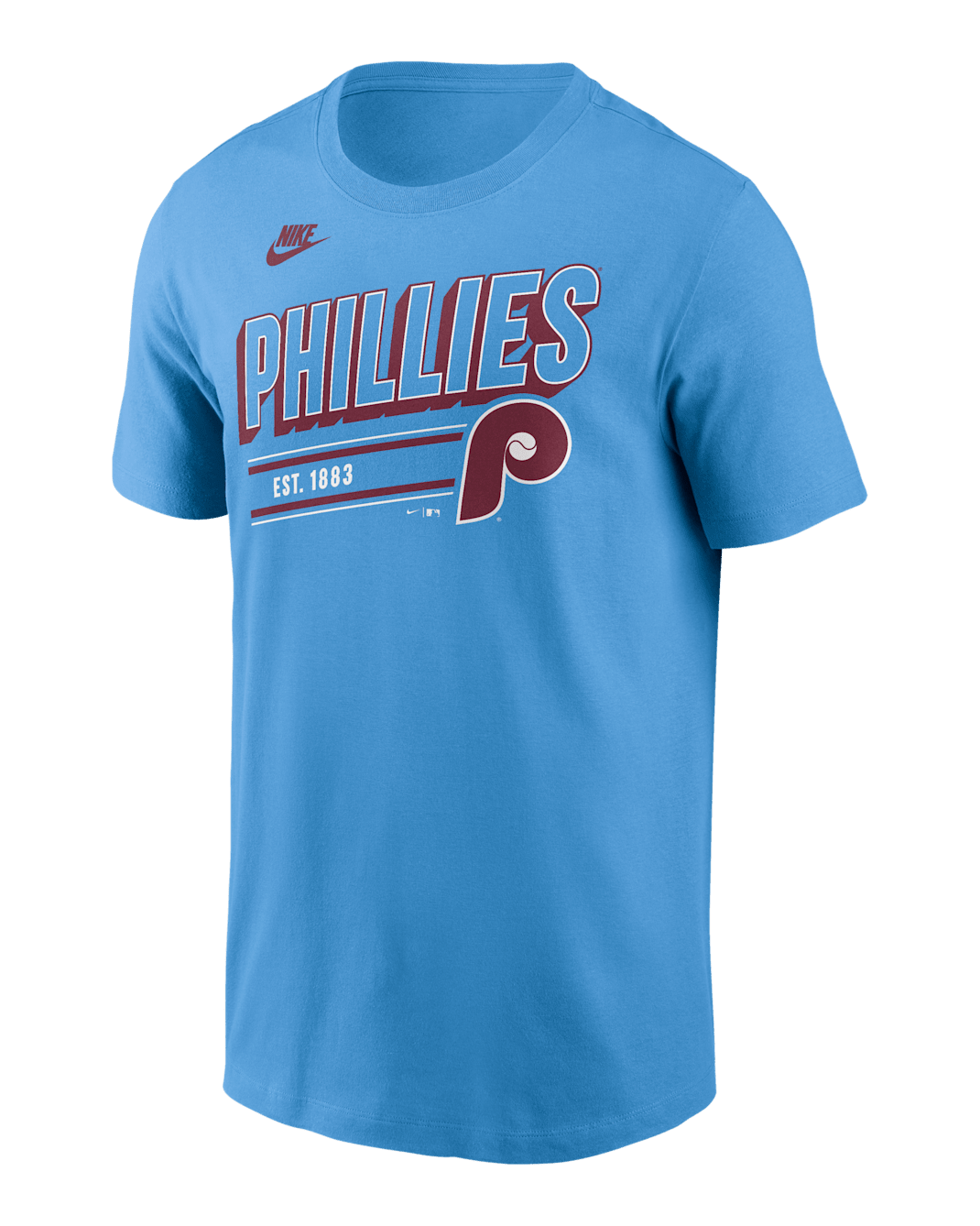 Philadelphia Phillies Cooperstown Retro Men's Nike MLB T-Shirt - Valor Blue