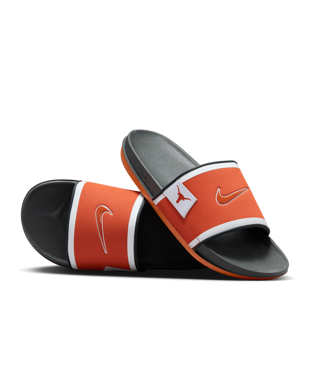 Nike College Offcourt (Texas) Slides - Desert Orange/Dark Smoke Grey/White