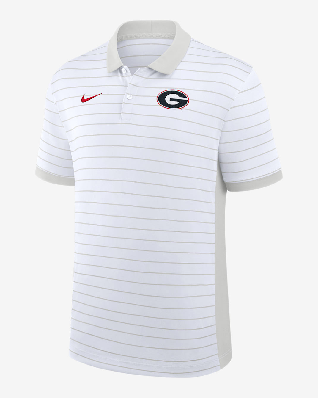 Georgia Sideline Victory Stripe Men's Nike Dri-FIT College Polo - Grey