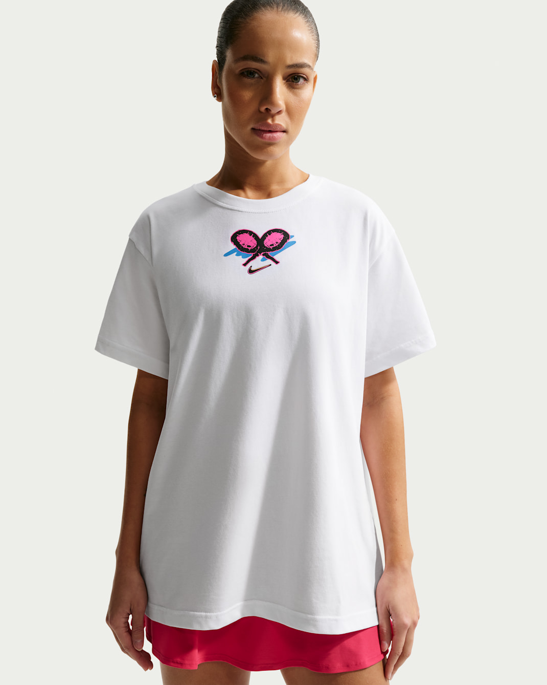 T-shirt de tennis Dri-FIT Nike Slam pour femme - Blanc