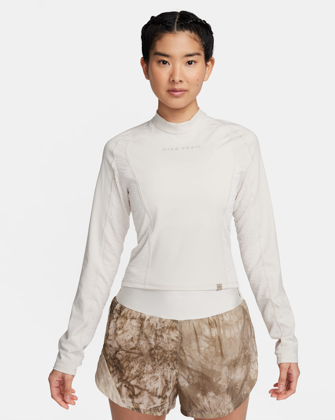 Nike Trail Women's Dri-FIT Long-Sleeve Running Top - Light Orewood Brown/Light Orewood Brown/Khaki