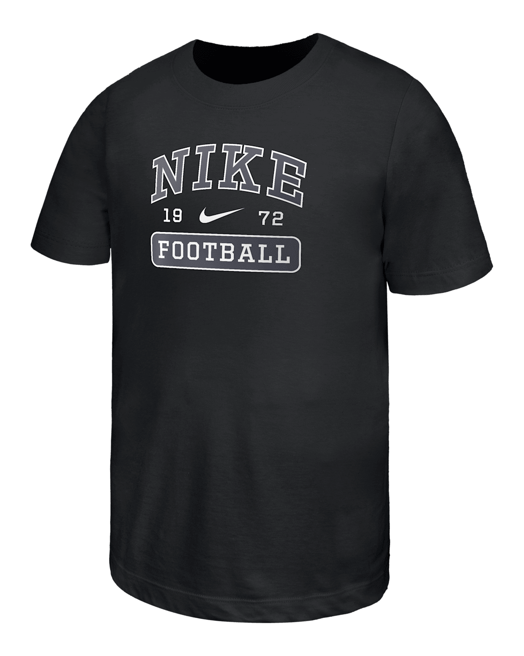 Nike Swoosh Big Kids' Football T-Shirt - Black