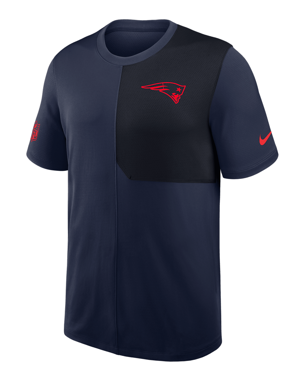 Playera Nike Dri-FIT de la NFL para hombre New England Patriots Sideline Coach - Azul marino