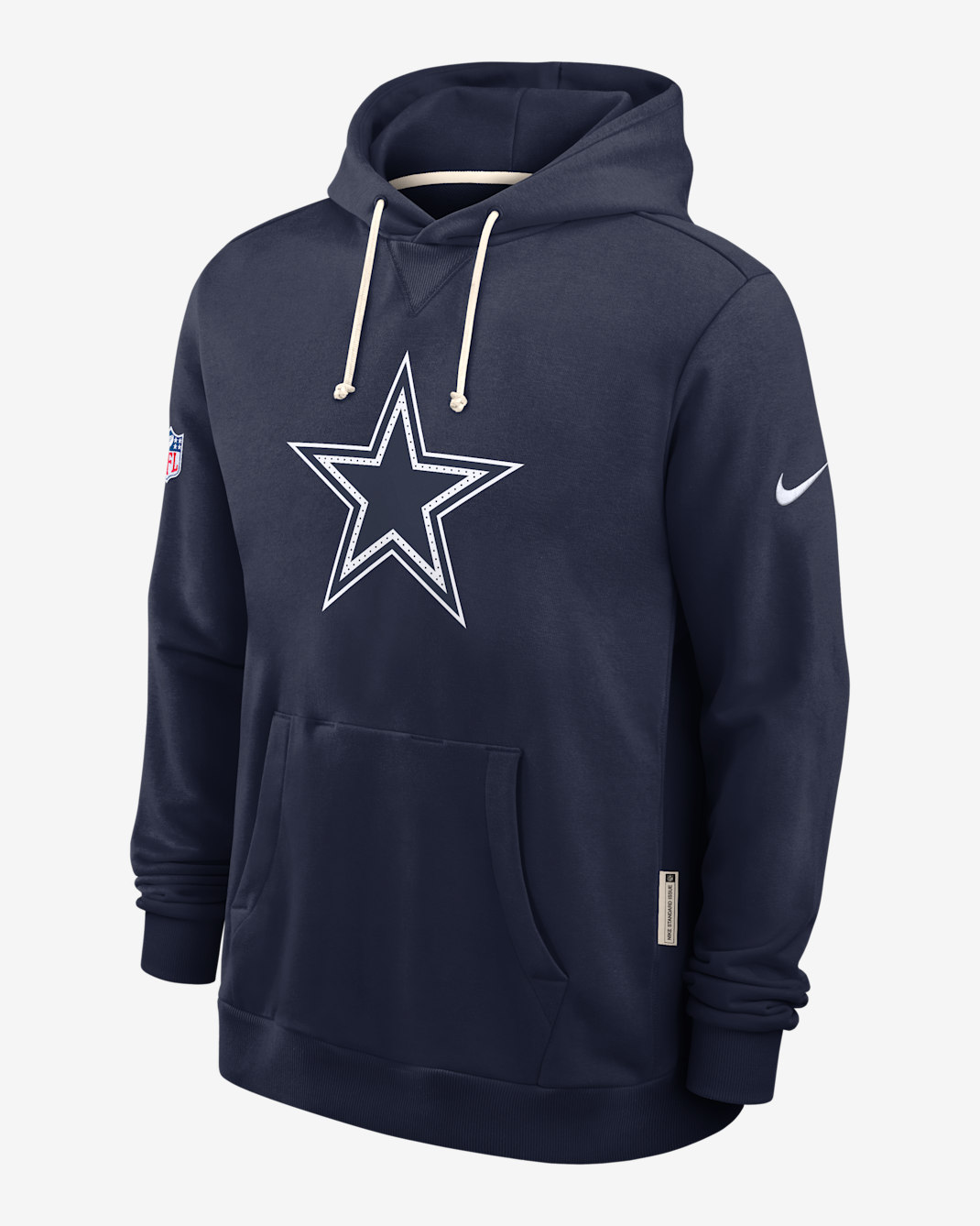 Sudadera con gorro sin cierre Nike Dri-FIT de la NFL para hombre Dallas Cowboys Initial Home Sideline - Azul marino