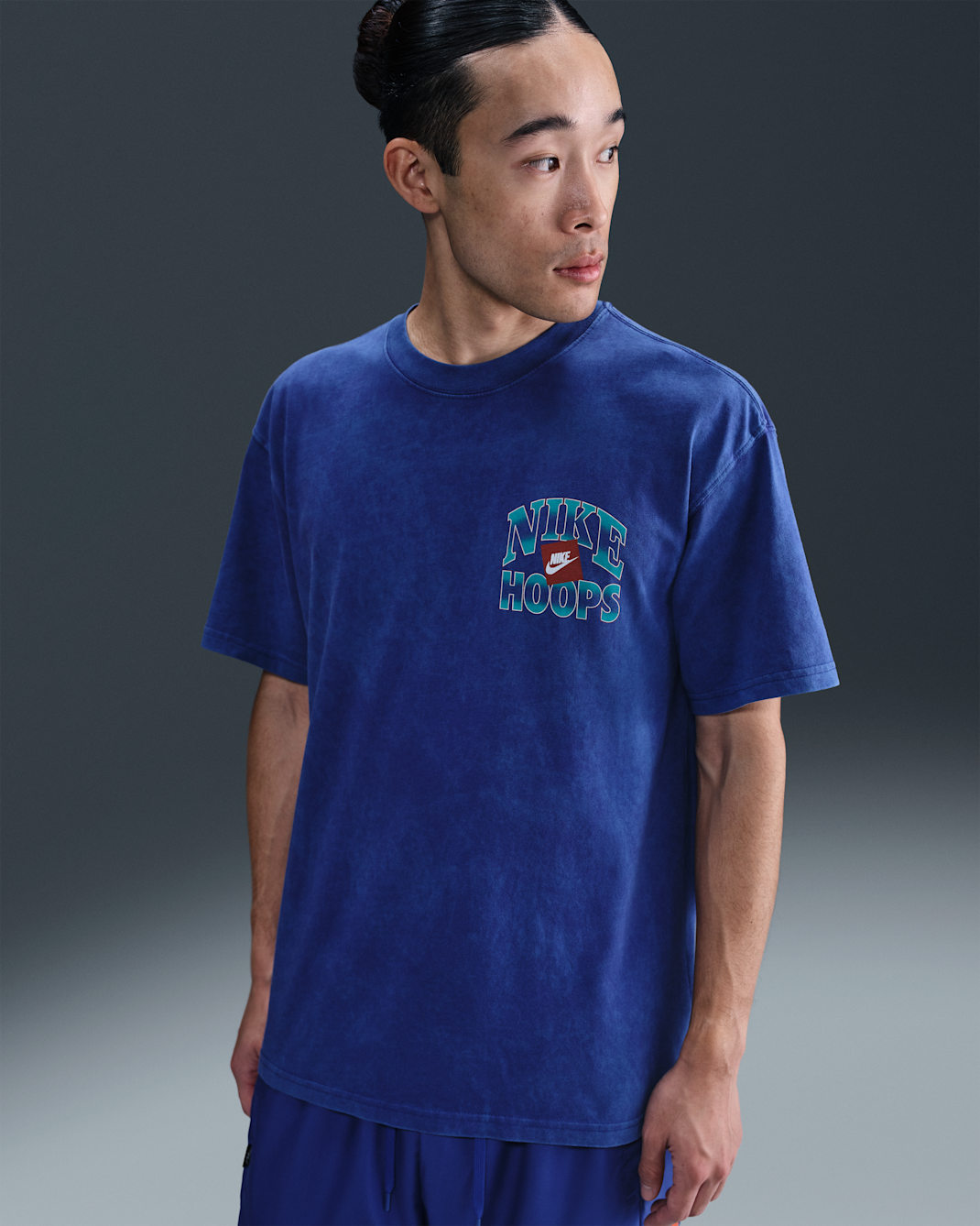 ナイキ メンズ マックス90 バスケットボール Tシャツ - ディープナイト