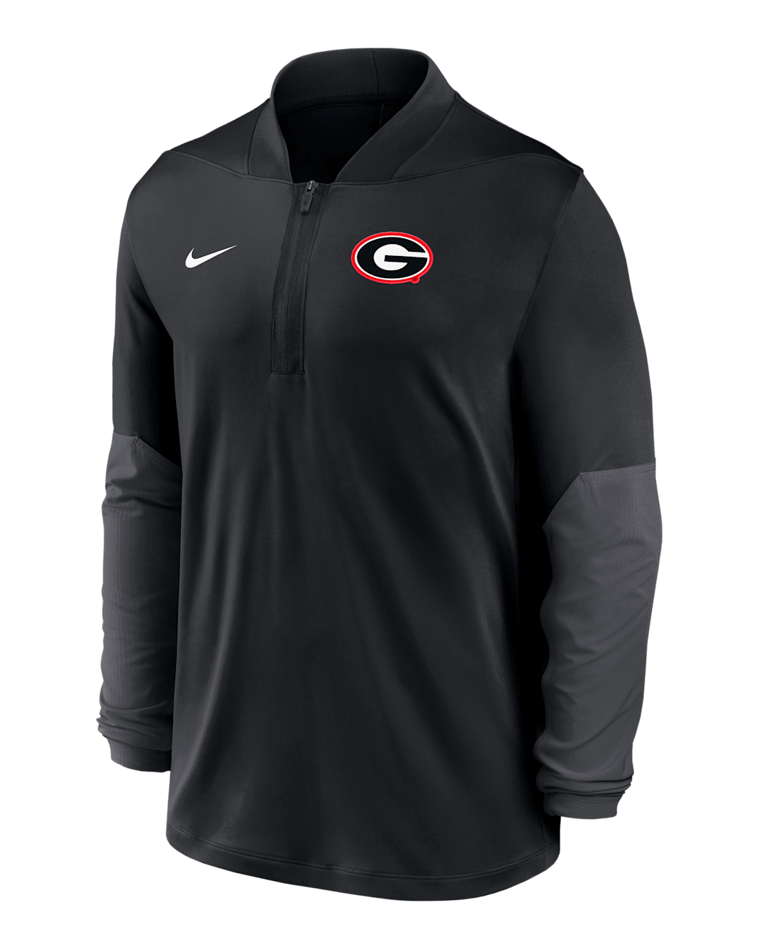 Georgia Men's Nike Dri-FIT College 1/2-Zip Top - Black
