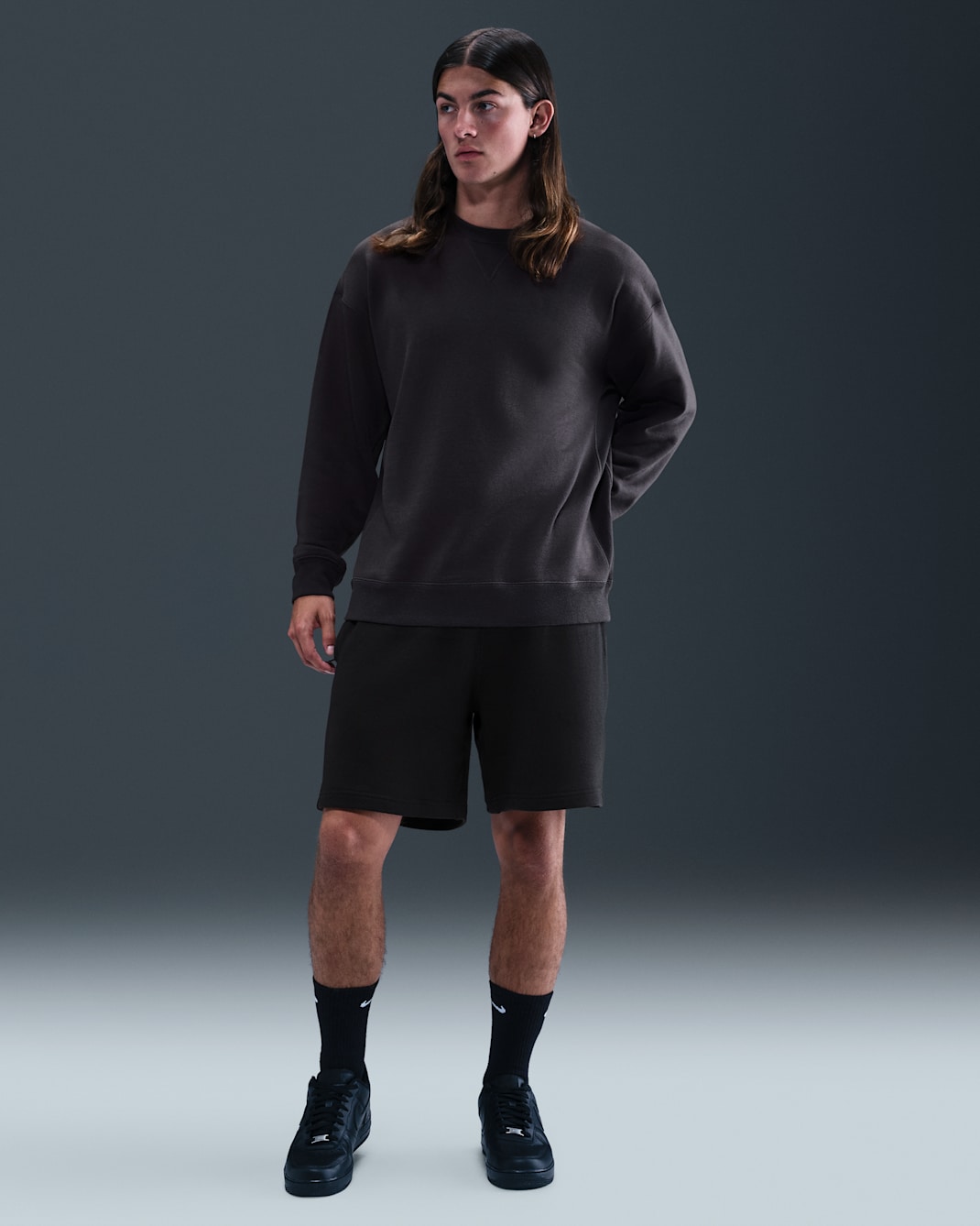 Nike Wool Classics Fleece Shorts - Black