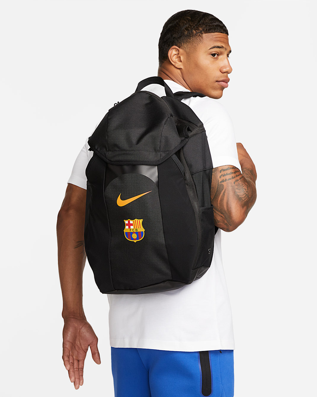 Sac à dos de foot FC Barcelona Academy (30 L) - Noir/Noir/Amarillo