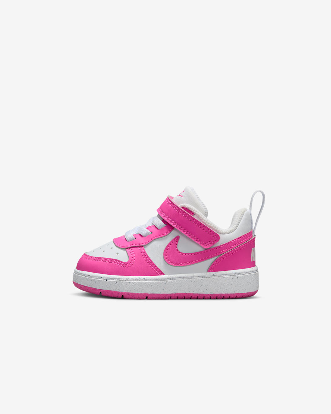 Nike Court Borough Low Recraft Baby/Toddler Shoes - White/Laser Fuchsia