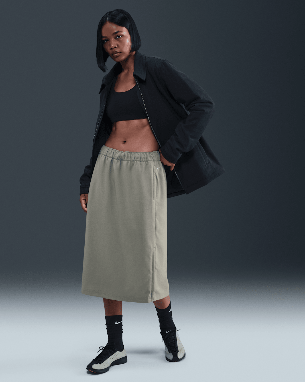 Nike Wool Classics Skirt - Light Army