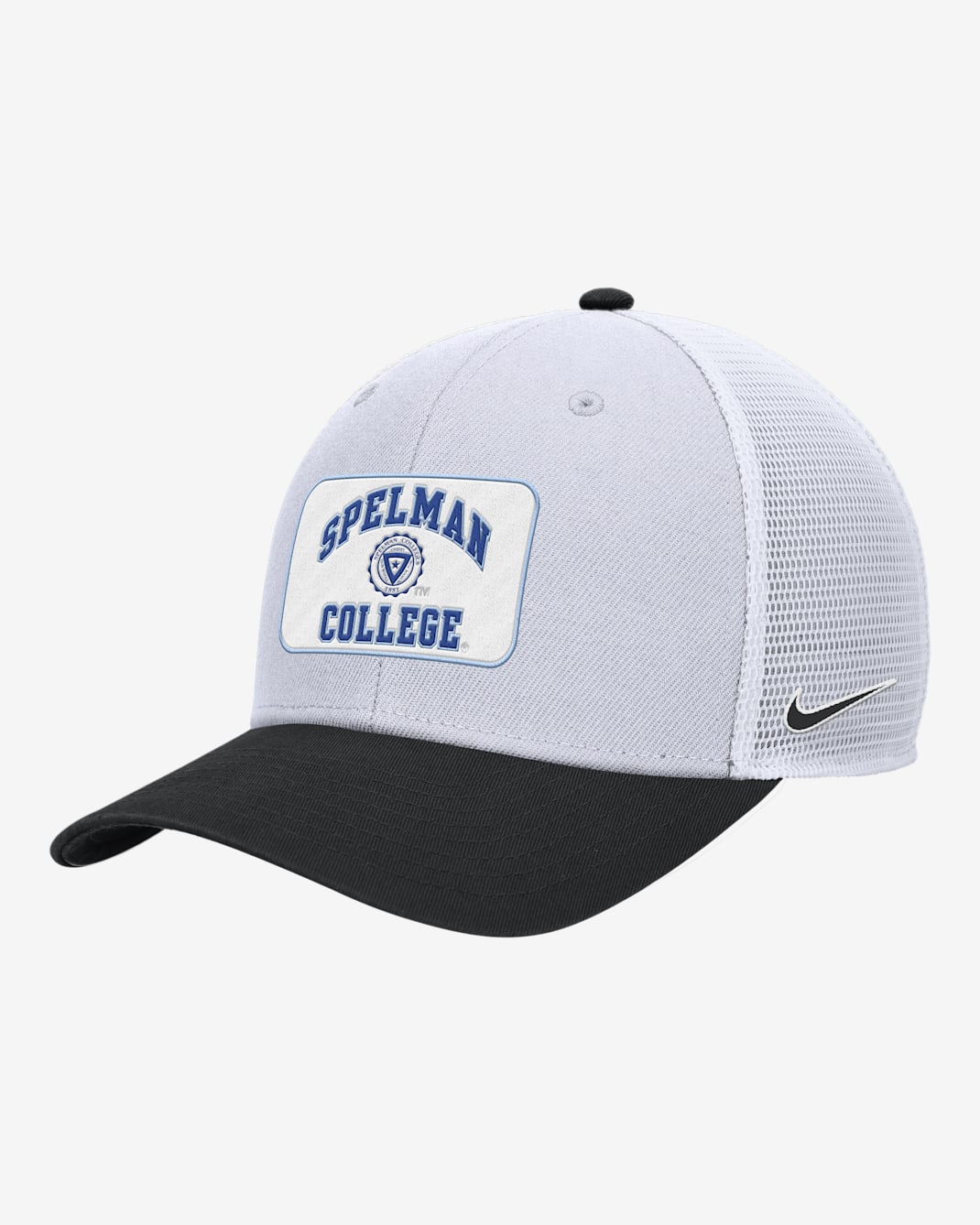 Gorra de rejilla universitaria Nike Spelman Rise - Blanco