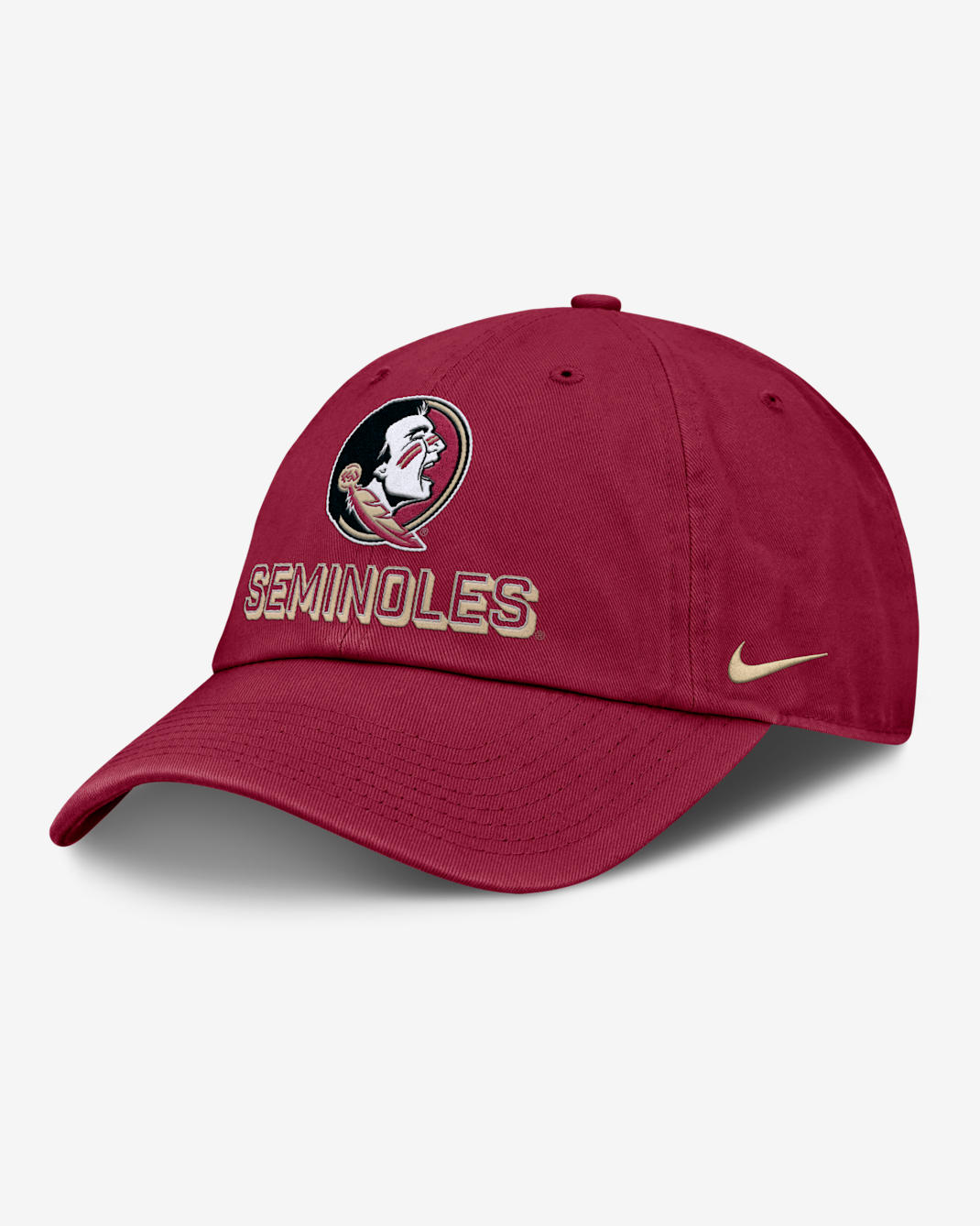 Gorra universitaria Nike ajustable para hombre Florida State On-Field Club Gameday - Granate