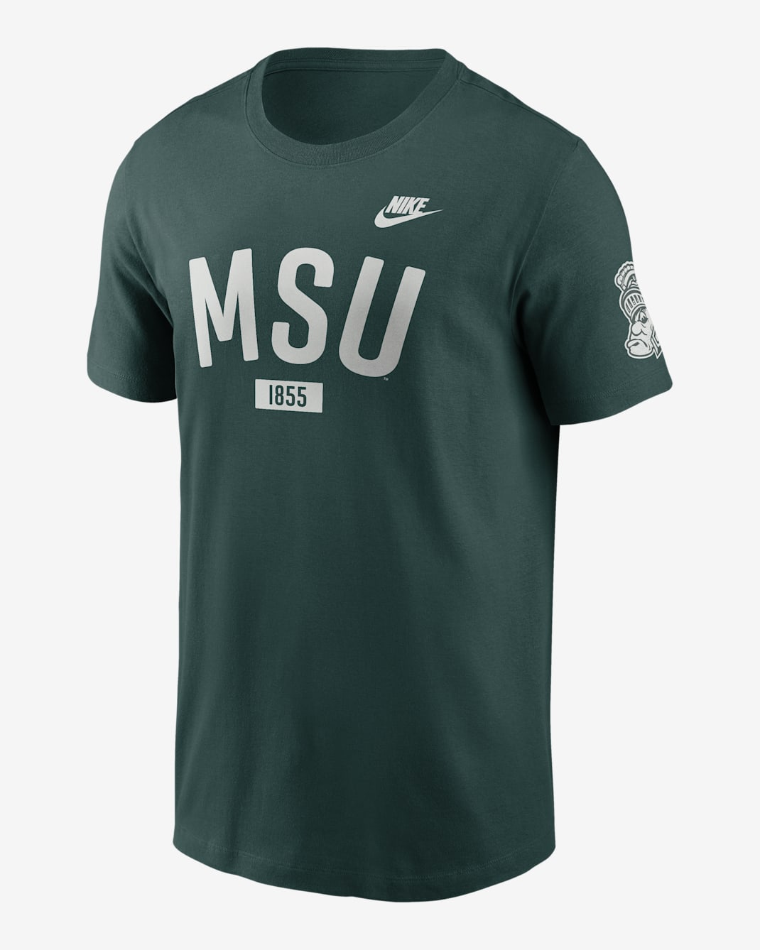 Michigan State Legacy Arch 2-Hit Men's Nike College T-Shirt - Pro Green