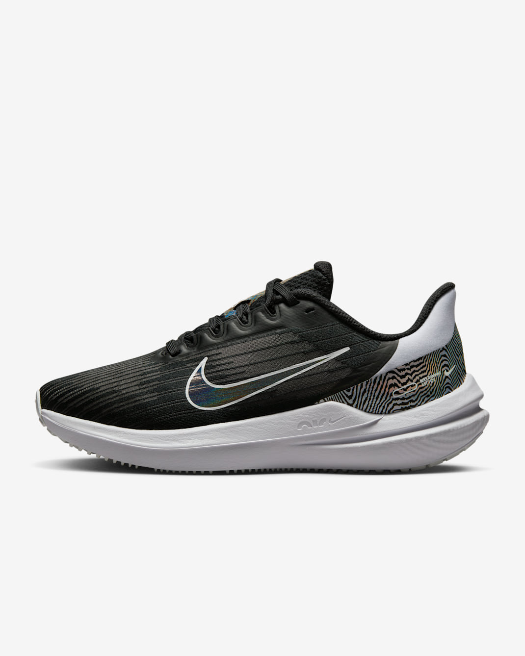 รองเท้าวิ่งโร้ดรันนิ่งผู้หญิง Nike Winflo 9 Premium - ดำ/ขาว