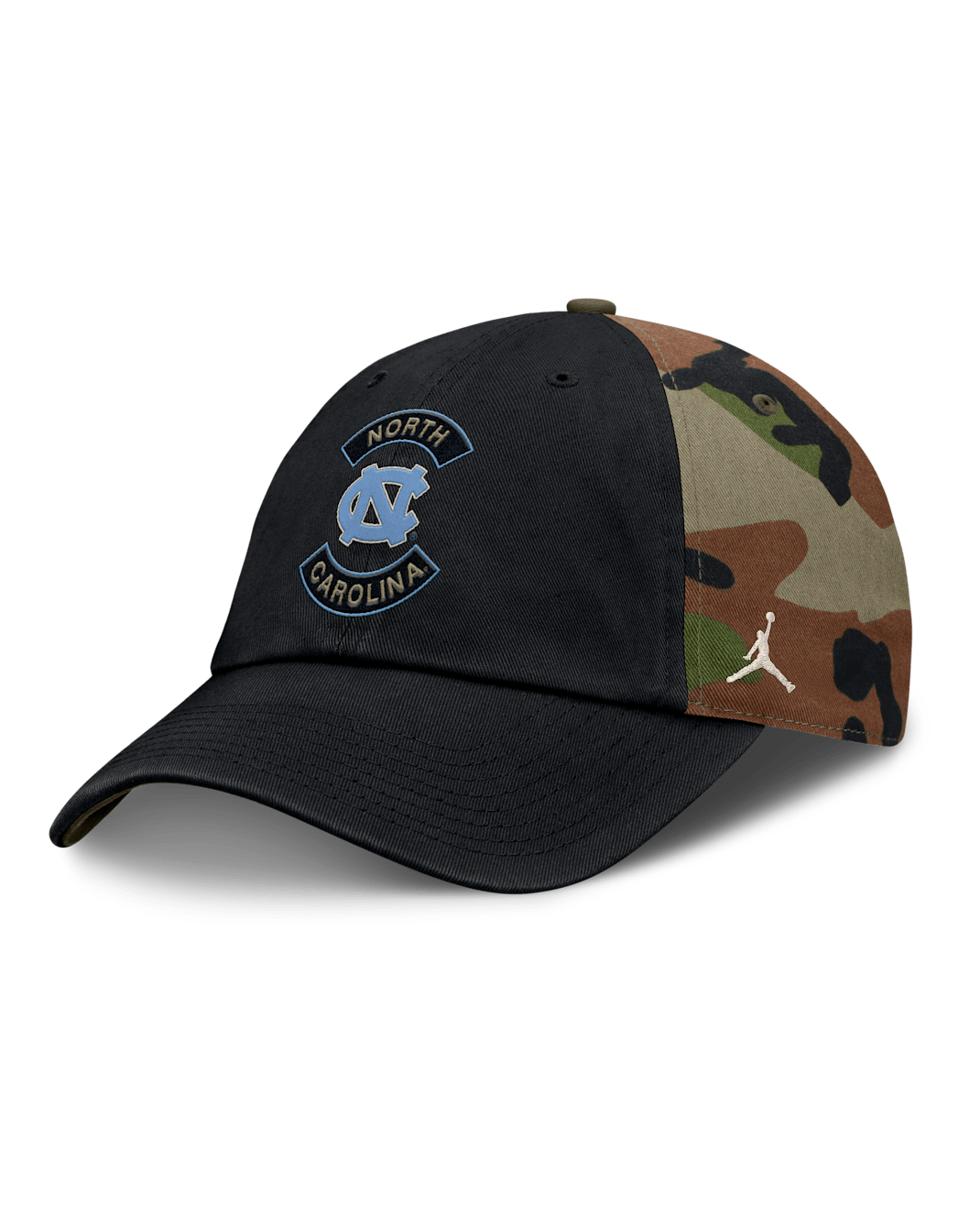 Gorra universitaria ajustable Nike para hombre North Carolina 2025 Military Appreciation Club - Verde camuflaje