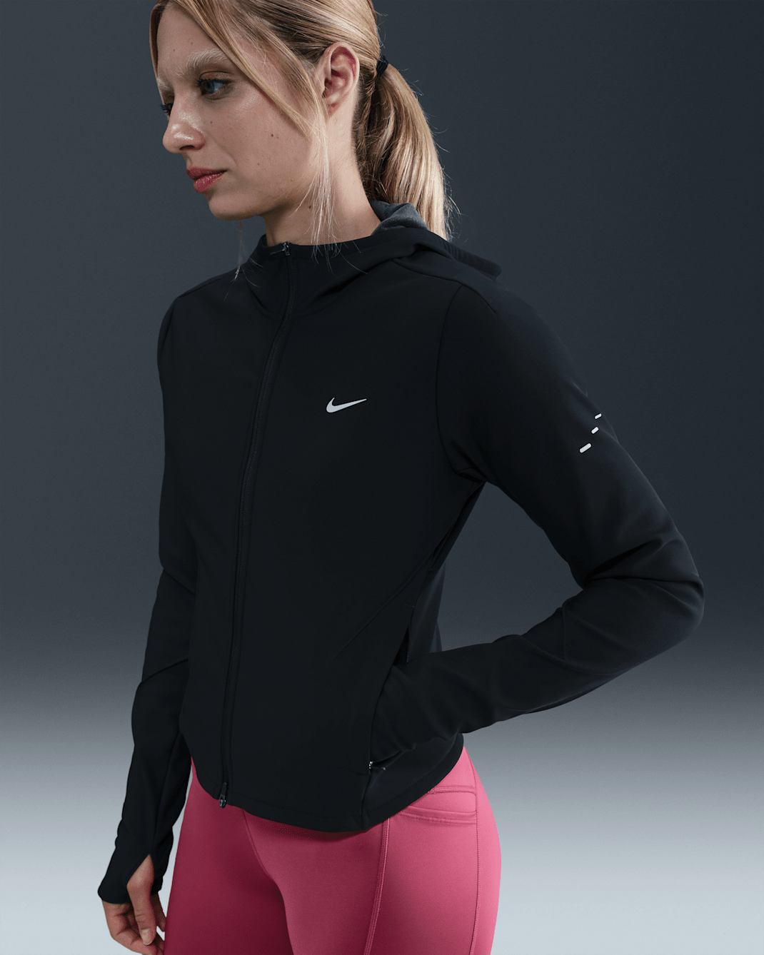 Veste de running ajustée Therma-FIT Nike Swift pour femme - Noir