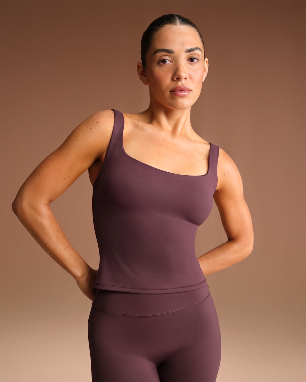 NikeSKIMS Matte Women's Square-Neck Tank - NSKM CURRANT