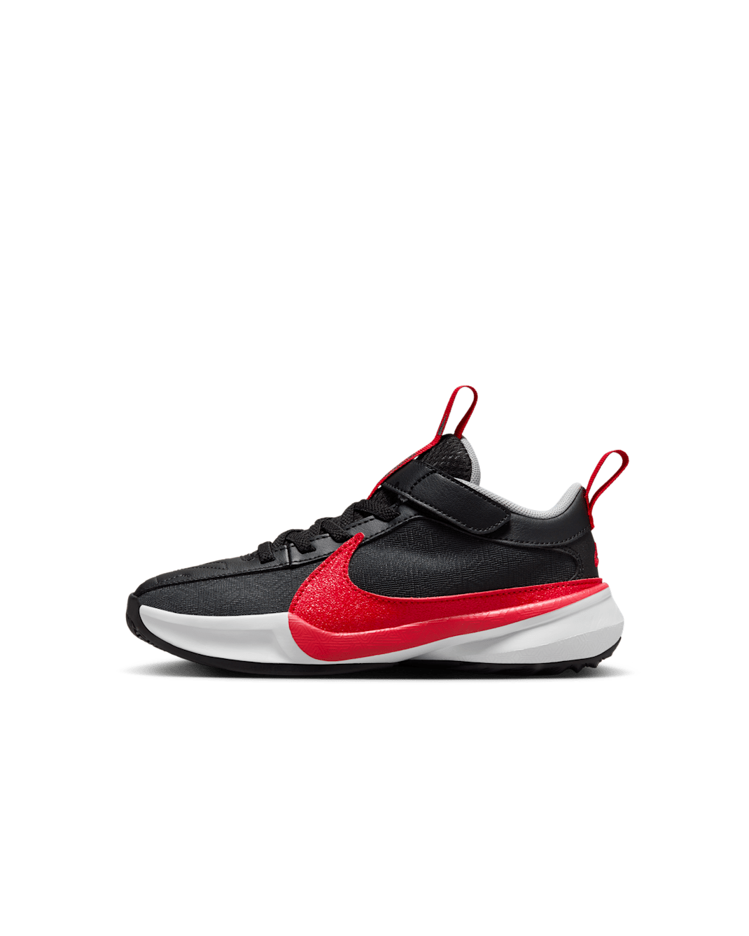 Giannis Freak 5 Younger Kids' Shoes - Black/Pure Platinum/Wolf Grey/University Red