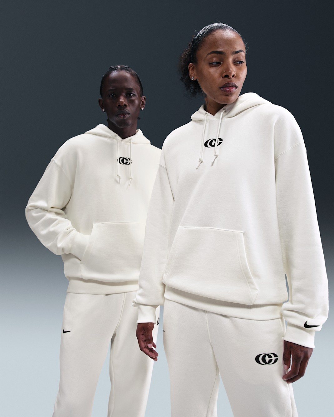 Caitlin Clark Nike Basketball Fleece Pullover Hoodie - Sail/Black