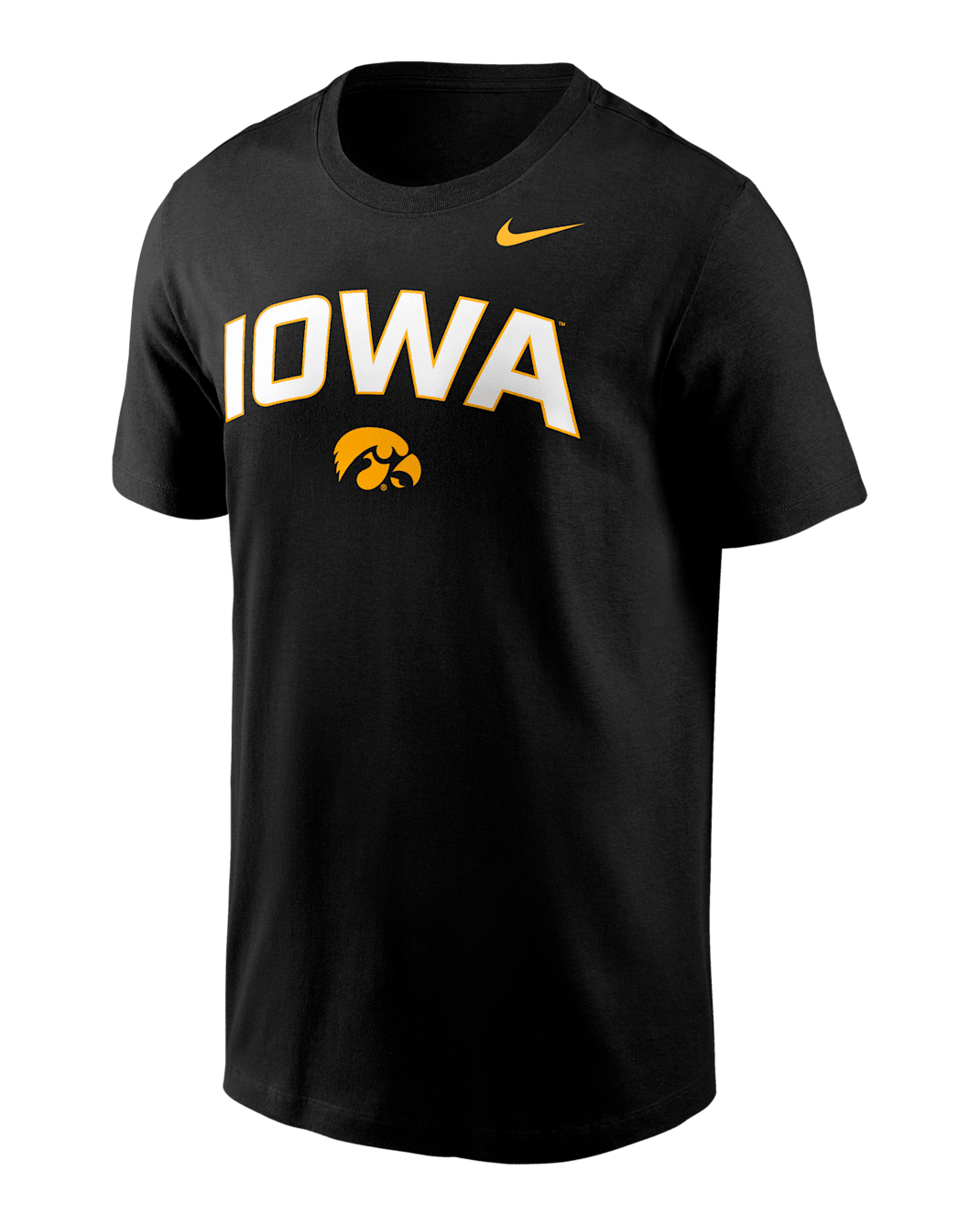 Iowa Primetime Arch Stack Men's Nike College T-Shirt - Black