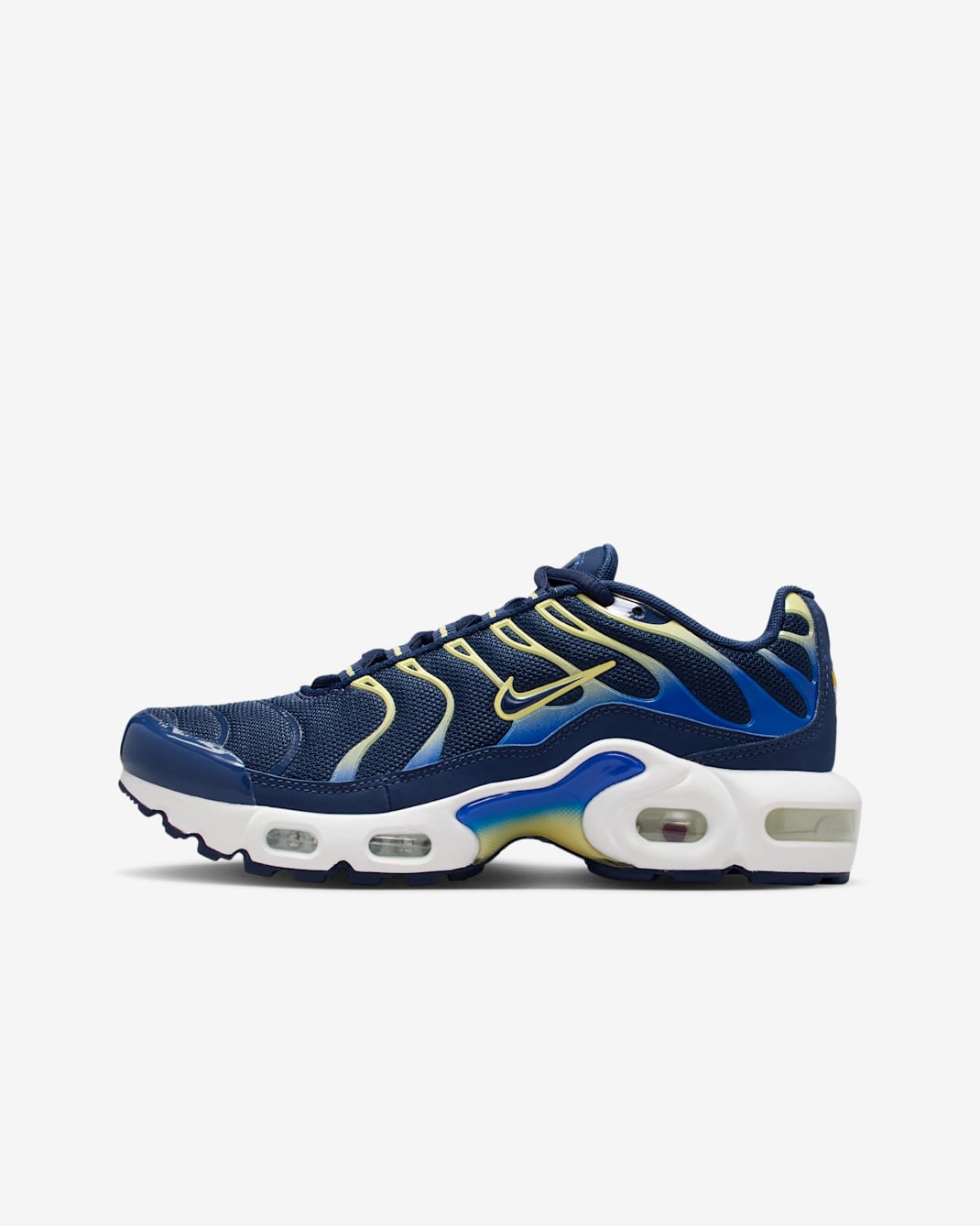 Nike Air Max Plus kinderschoenen - Midnight Navy/Soft Yellow/Hyper Royal/Midnight Navy