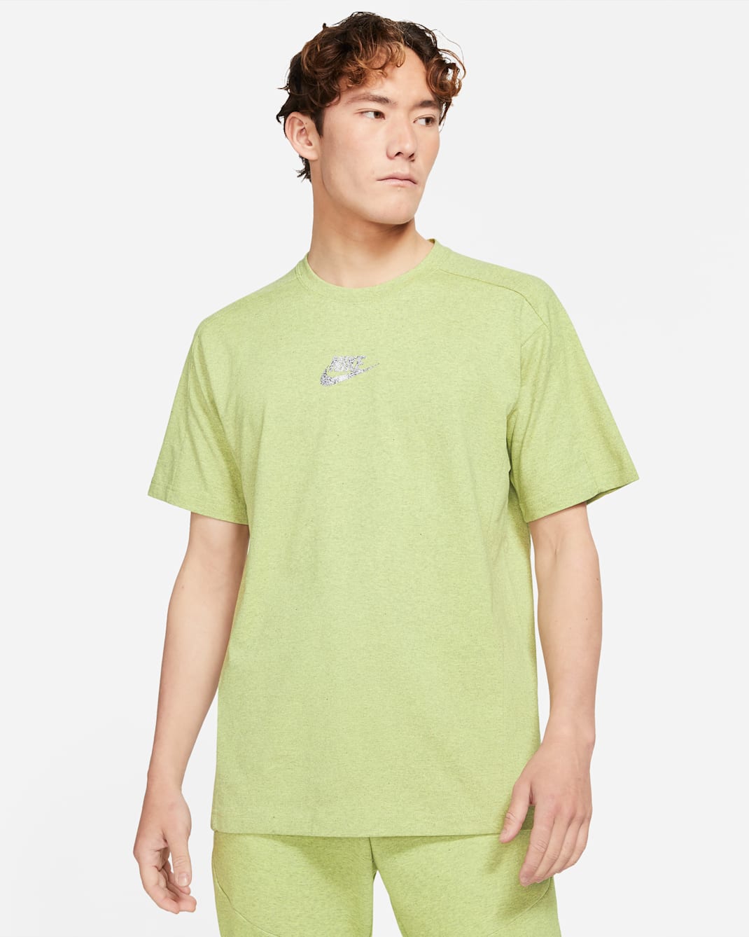Nike Sportswear Men's Short-Sleeve Top - Lime Ice/Heather