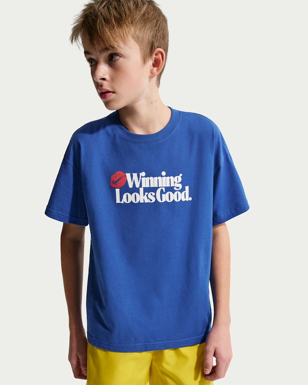 Playera para niños talla grande Nike Sportswear - Royal juego
