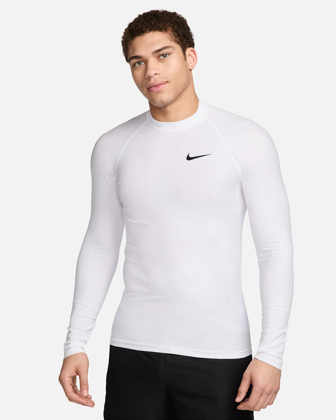 Nike Swim Whitewater Men's Long-Sleeve Rashguard - White