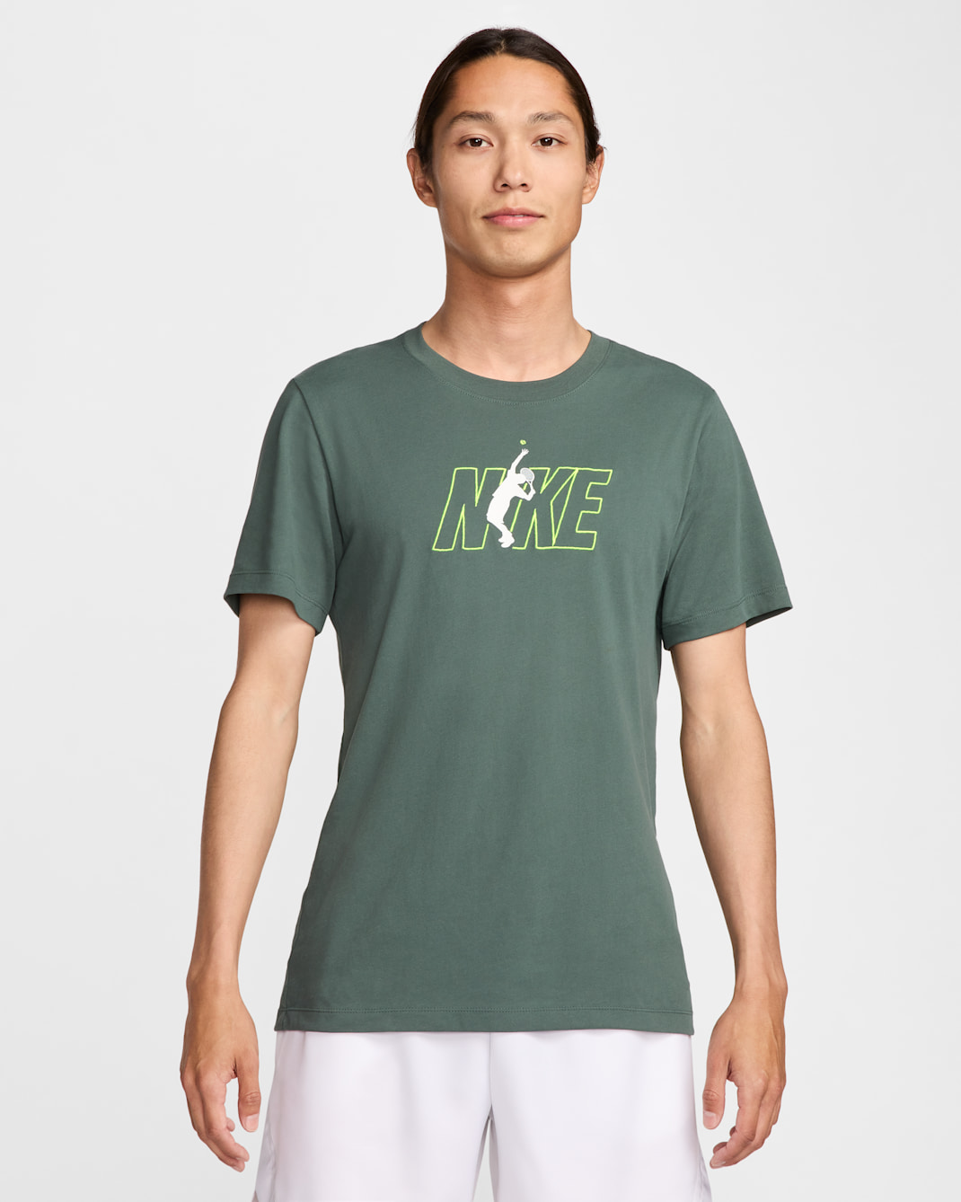 NikeCourt Men's Dri-FIT Tennis T-Shirt - Vintage Green