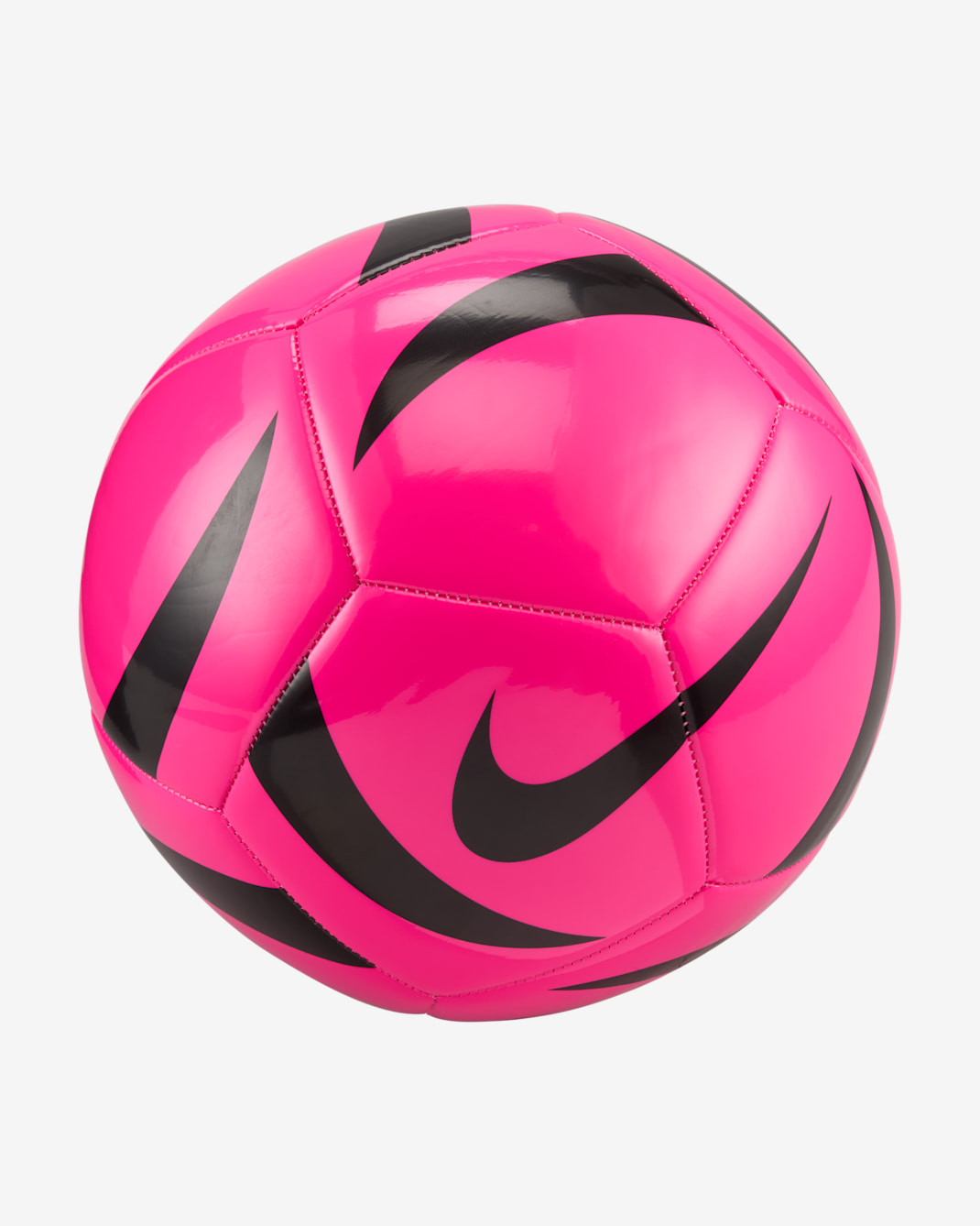 Balón de entrenamiento de fútbol Nike Pitch - Rosa feroz/Negro/Negro